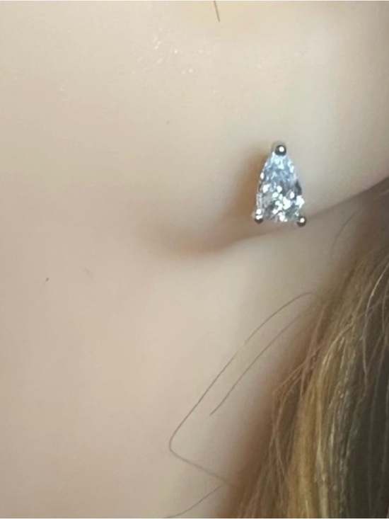 Jewelry - Sparkling Pear Cut Stud Earrings – Cubic Zirconia | Dainty Minimal